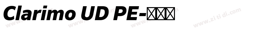 Clarimo UD PE字体转换